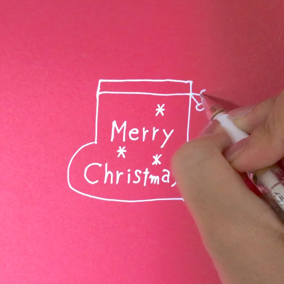 動画あり実践 ホワイトペンでプチクリスマスpopを書こう コトpopで売上げアップ ポップデザイン 書き方を学ぶpopの学校